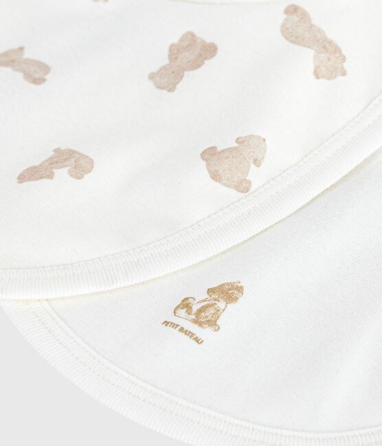 Set di bavaglini in cotone con orso stampato neonato variante 1