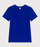 T-shirt L'Iconique in cotone tinta unita donna blu SURF