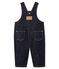Salopette lunga bebè unisex in jeans blu Jean