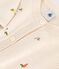 Cardigan bambina in misto lana e cotone con motivi ricamati bianco AVALANCHE/ MULTICO