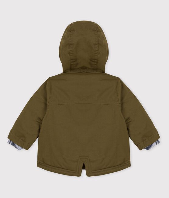 Parka impermeabile bebè. verde MILITARY