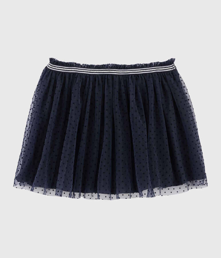 Gonna in tulle bambina blu