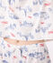 Pigiama corto in cotone stampato Parigi donna bianco MARSHMALLOW/bianco MULTICO