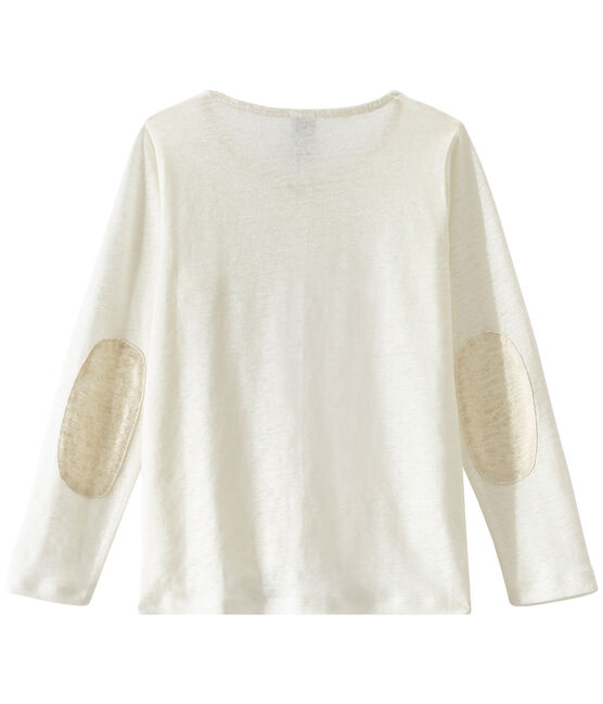 T-shirt per bambina bianco LAIT/giallo OR