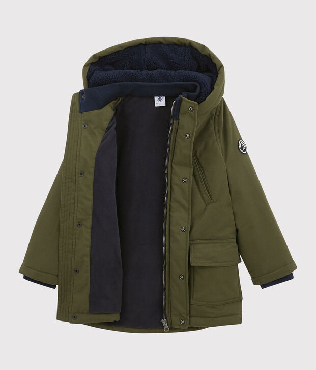 Parka bambino verde