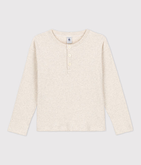 T-shirt in cotone bambino beige MONTELIMAR CHINE