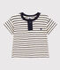 T-shirt bebè a maniche corte in jersey fiammato