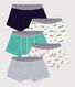 Set di boxer in cotone con stampa di animali bambino