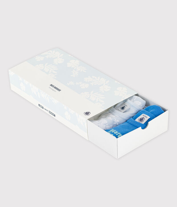 Confezione da 5 body hawaiani senza maniche in cotone multicolore