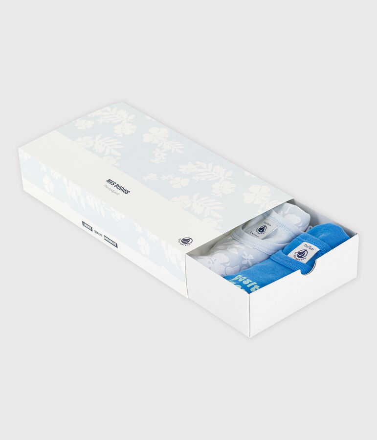 Confezione da 5 body hawaiani senza maniche in cotone multicolore