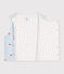 Cardigan senza maniche double face in cotone con stampa a cuori neonato bianco/multicolore