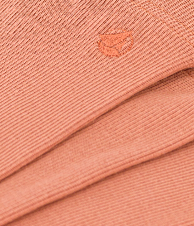 Leggings in cotone bambina rosa