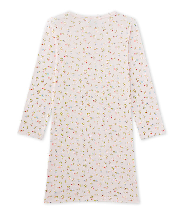 Chemise de nuit fille &agrave; imprim&eacute; petites fleurs rosa/multicolore