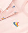 Camicia da notte in velluto bambino. rosa/multicolore
