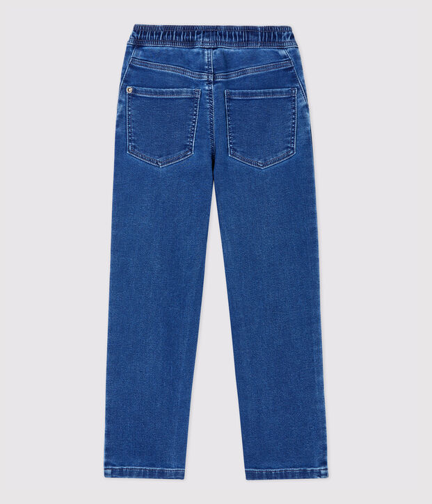 Pantalone regular in denim bambino blu