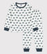 Pigiama con fantasia "lumaca" bambino unisex in molleton 