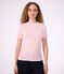 T-shirt a maniche corte in cotone a righe donna bianco/rosso