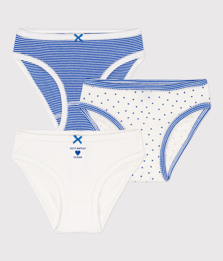 Confezione da 3 slip in cotone bambina variante 1