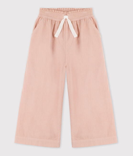 Pantaloni in velluto fine bambina rosa SALINE