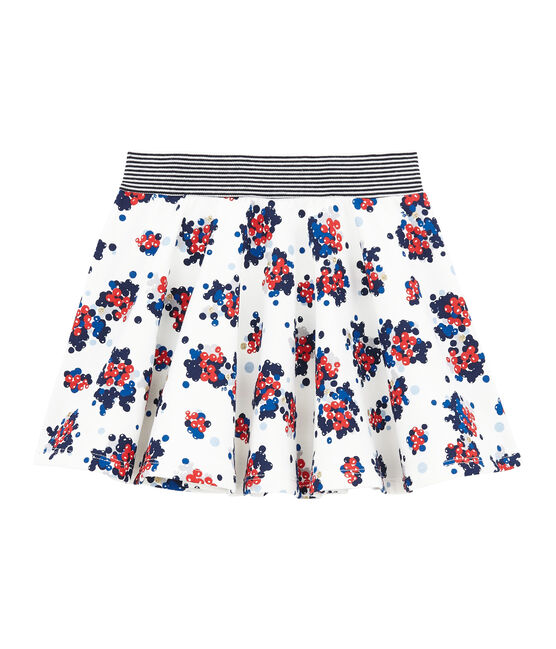 Gonna in molleton per bambina bianco MARSHMALLOW/bianco MULTICO