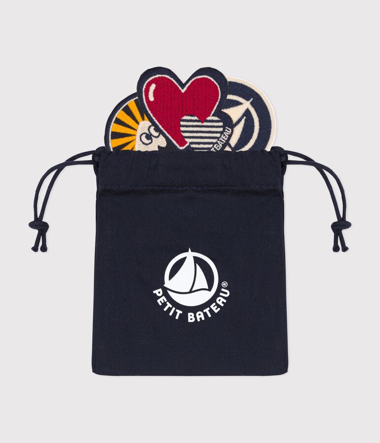 Set di 3 divertenti patch termoadesivi multicolore