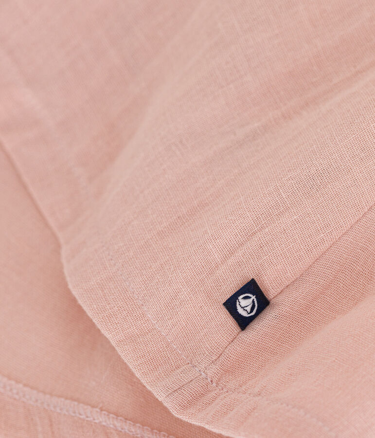 Abito a maniche corte in jersey spesso e garza di cotone beb&egrave; SALINE/ DELHI