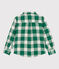 Camicia bambino in flanella a scacchi MATCHA/ AVALANCHE
