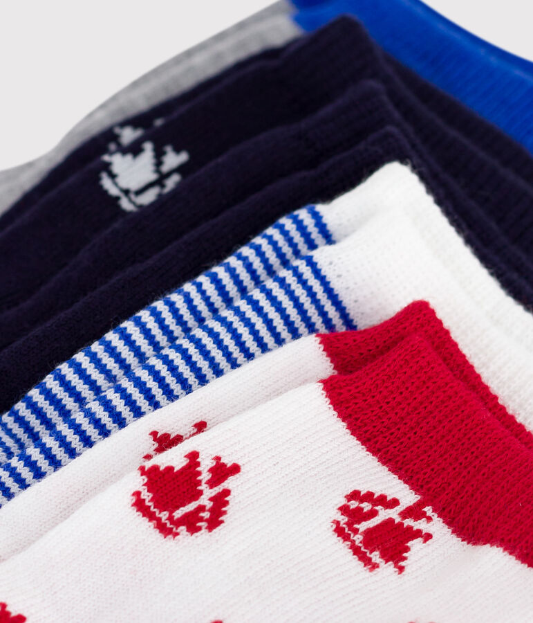 Confezione da 5 paia di calzini con stampa di barche neonato multicolore