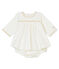 Abito e bloomer per bebé femmina bianco MARSHMALLOW