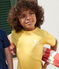 T-shirt a maniche corte in cotone con stampa bambino giallo ORGE