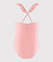 Costume intero riciclato bambina rosa GRETEL/bianco MARSHMALLOW