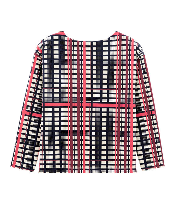 Marinière a scacchi donna beige COQUILLE/bianco MULTICO