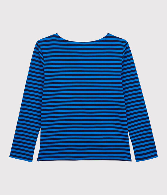 T-shirt marinière in cotone Donna blu SMOKING/ RUISSEAU