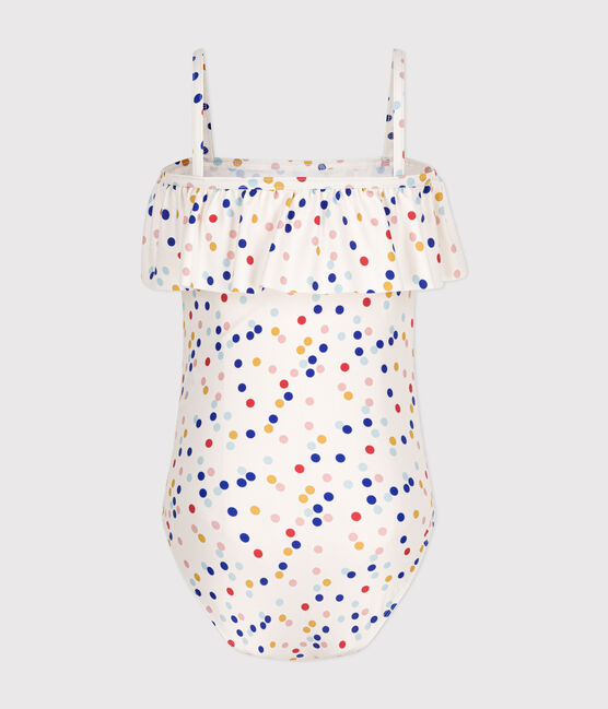 Costume da bagno intero con stampa bambina bianco MARSHMALLOW/bianco MULTICO