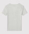 T-shirt L'ICONIQUE scollo a V in cotone Donna grigio BELUGA CHINE