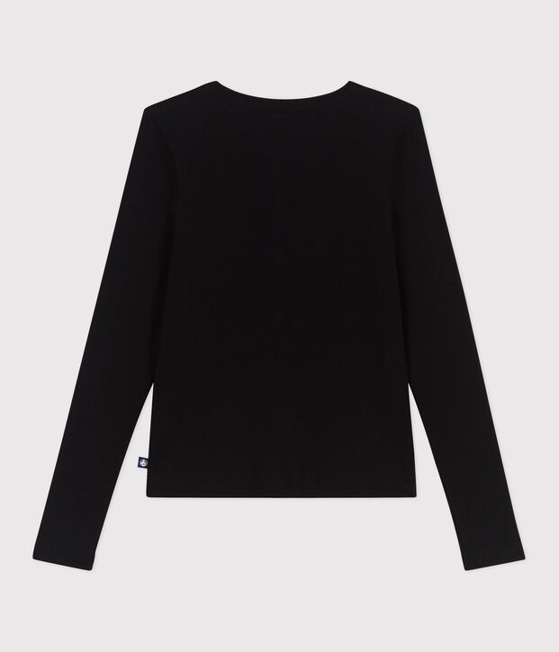 Cardigan in cotone tinta unita donna nero
