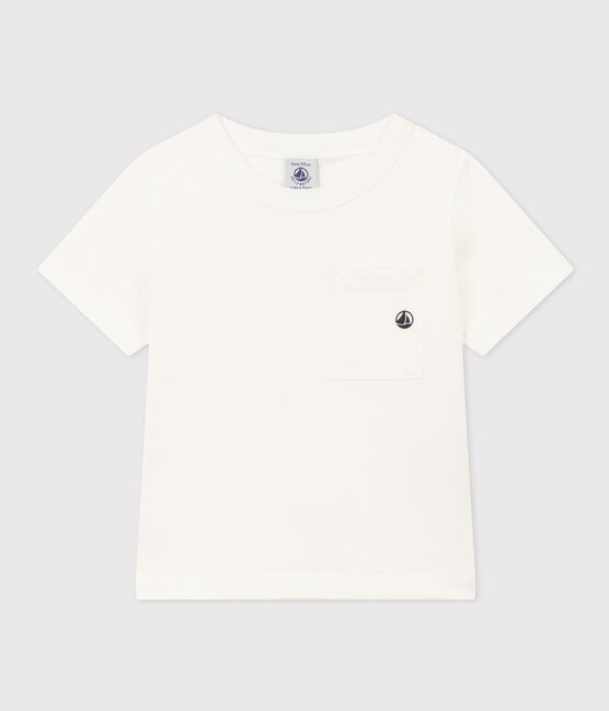 T-shirt bambino a maniche corte bianco MARSHMALLOW