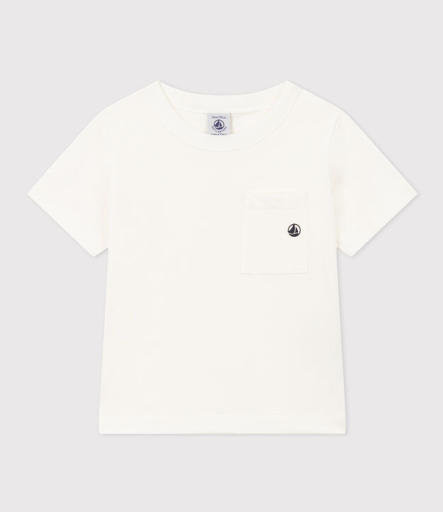 T-shirt bambino a maniche corte bianco