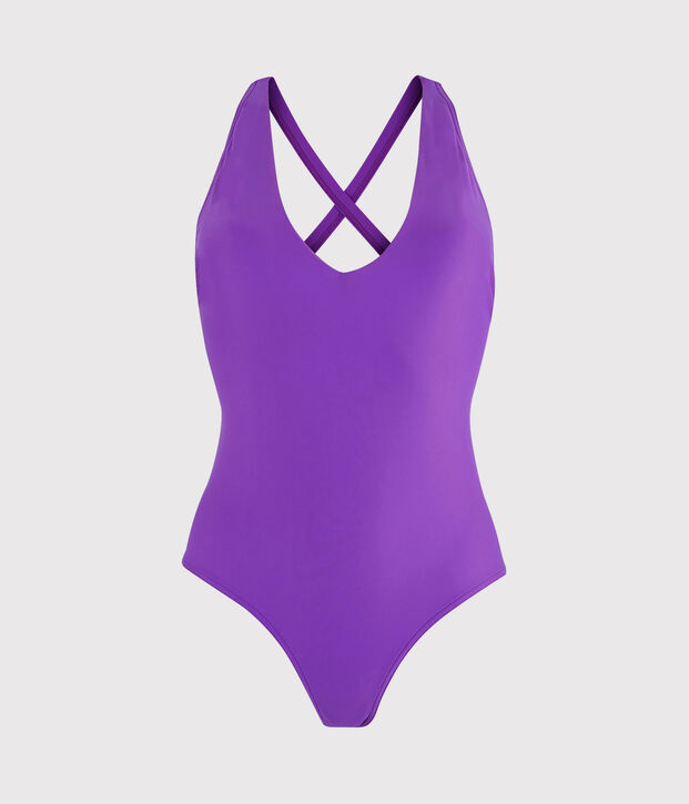 Costume da bagno intero ecoresponsabile donna viola