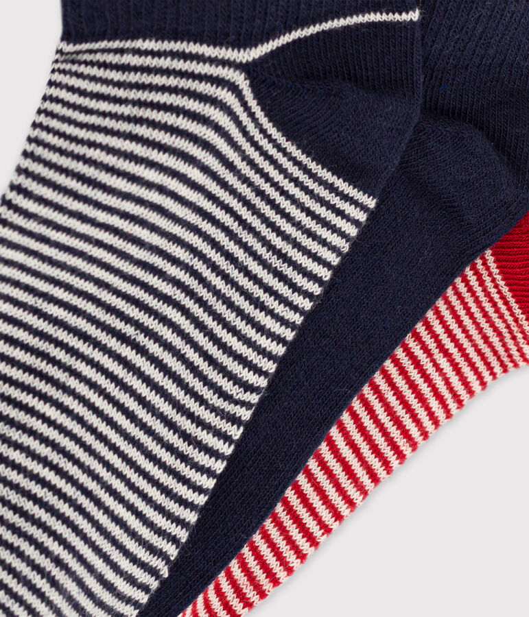 Confezione da 3 paia di calzini bambina-bambino multicolore