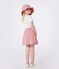 Gonna in cotone a fiori bambina rosa CHARME/bianco MARSHMALLOW