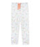 Pantaloni da pigiama per bambina da coordinare bianco ECUME/rosa ROSE/ MULTICO