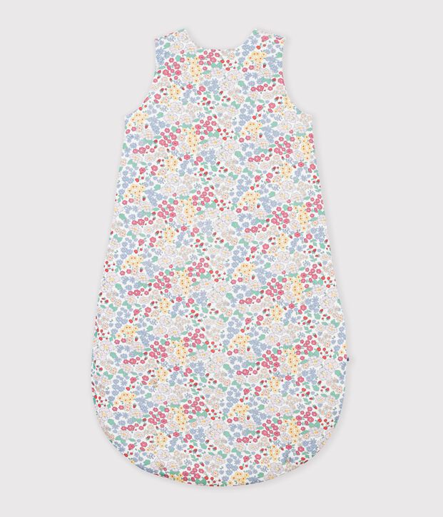 Sacco nanna neonato in cotone con stampa a fiori TOG 2 bianco/multicolore