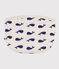 Pochette neonato in cotone con balena beige MONTELIMAR/blu MEDIEVAL