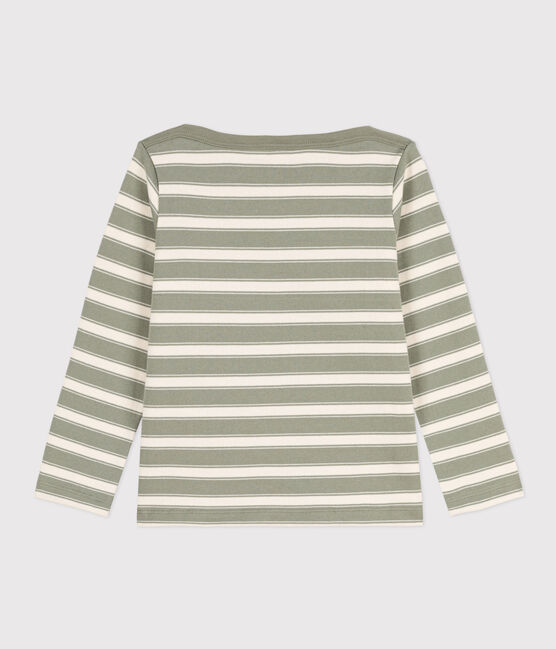 Marinière bambino unisex in cotone spesso MARECAGE/ AVALANCHE