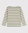Marinière bambino unisex in cotone spesso MARECAGE/ AVALANCHE