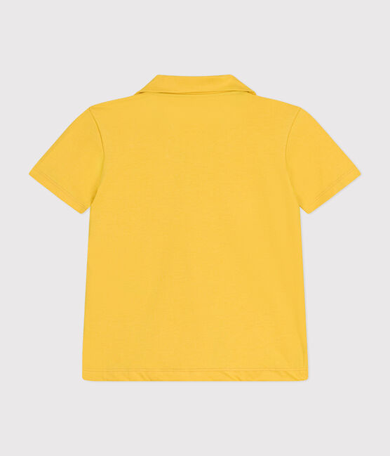 Polo a maniche corte in cotone bambino giallo NECTAR