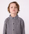 Camicia in cotone a quadri bambino blu SOIR/ MILK