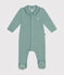 Pigiama neonato in velluto verde PAUL