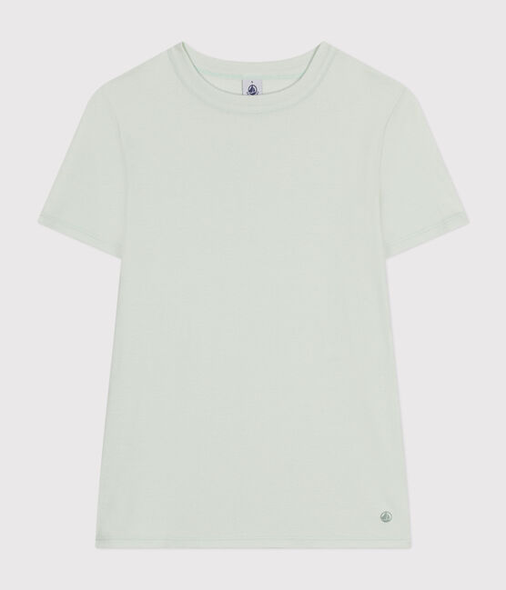 T-shirt l'Iconique in coton tinta unita donna blu POOL